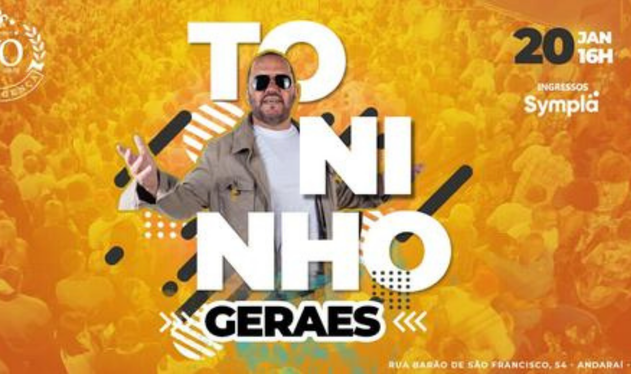 Toninho Geraes é a atração do Rena para o feriado de São Sebastião