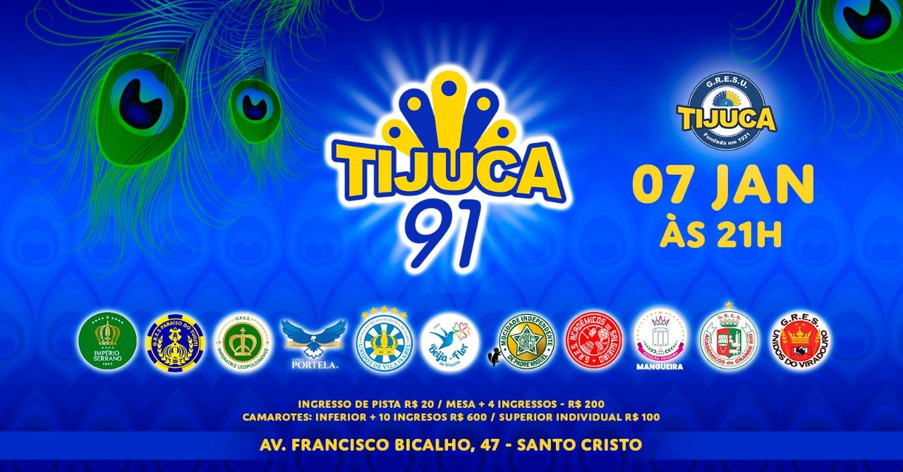 Unidos da Tijuca completa 91 anos com grande festa neste sábado (7).