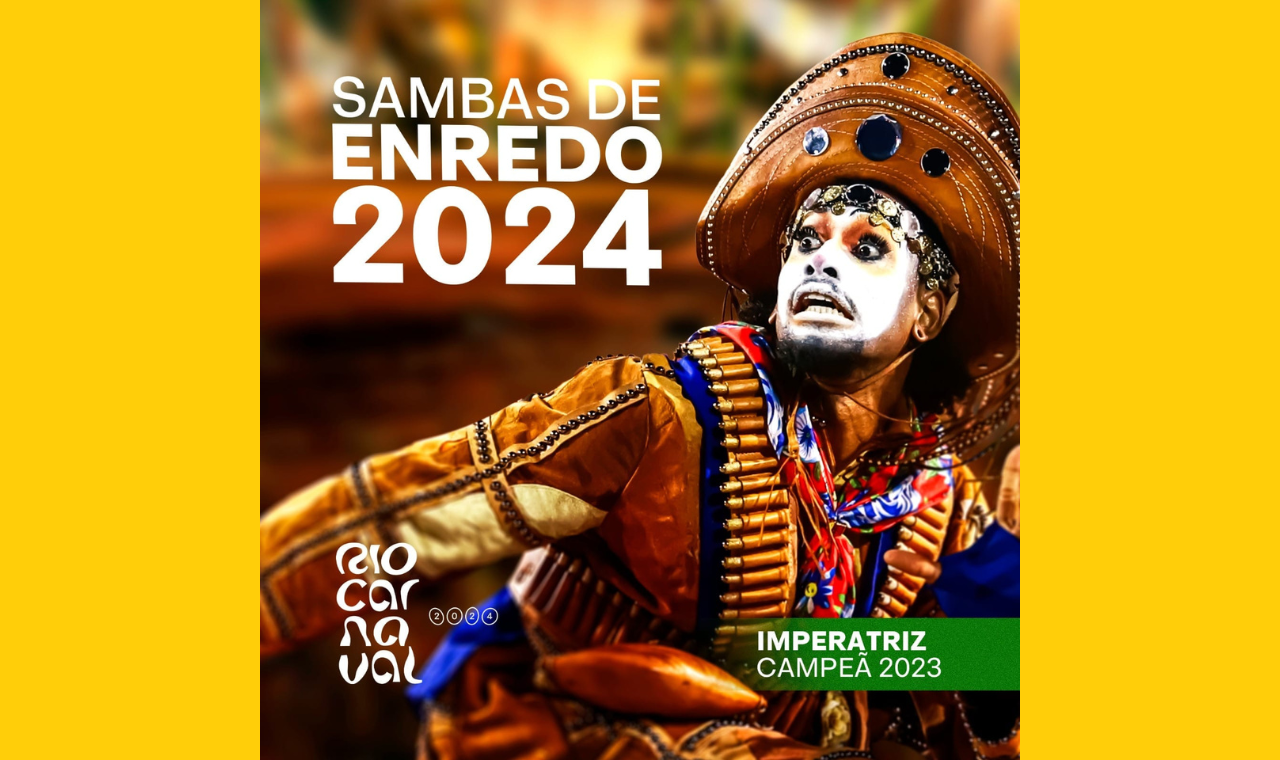 Rio Carnaval divulga capa do CD de sambas-enredos 2024.