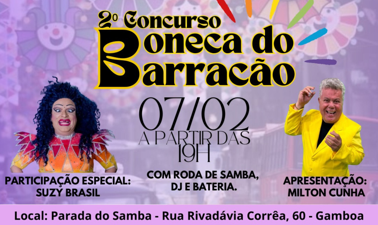 2ª Edição do Concurso Boneca do Barracão: celebração da diversidade no carnaval carioca,
