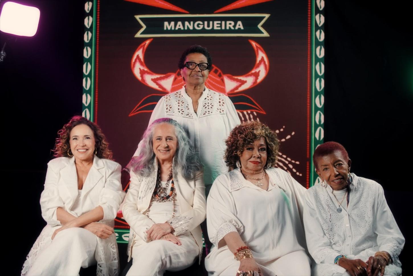 Alcione,  Leci Brandão, Maria Bethânia e Daniela Mercury gravam samba da Mangueira para o Carnaval 2027.