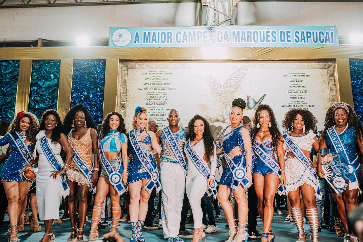 Pela primeira vez na história, Beija-Flor terá time de musas e um muso no desfile.