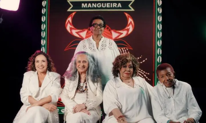 Alcione,  Leci Brandão, Maria Bethânia e Daniela Mercury gravam samba da Mangueira para o Carnaval 2027.